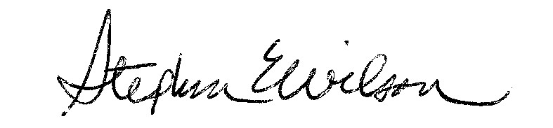 Stephen E. Wilson signature